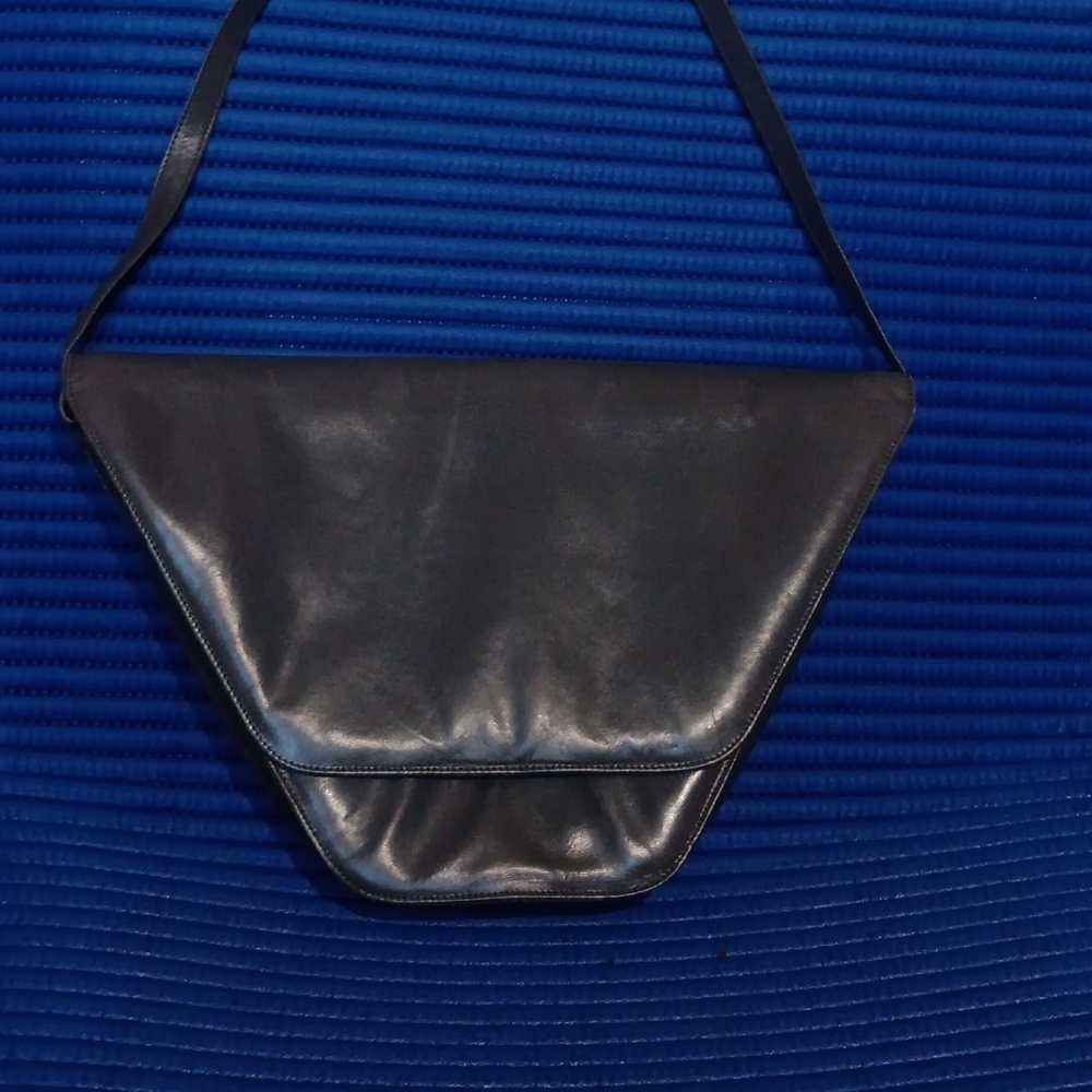 Charles Jourdan Black Leather Belt Bag